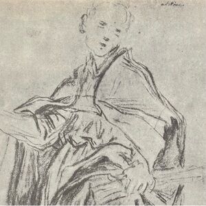 STUDY Giovanni Gian Lorenzo Bernini Fine Art Print Antique Vintage 40’s Original